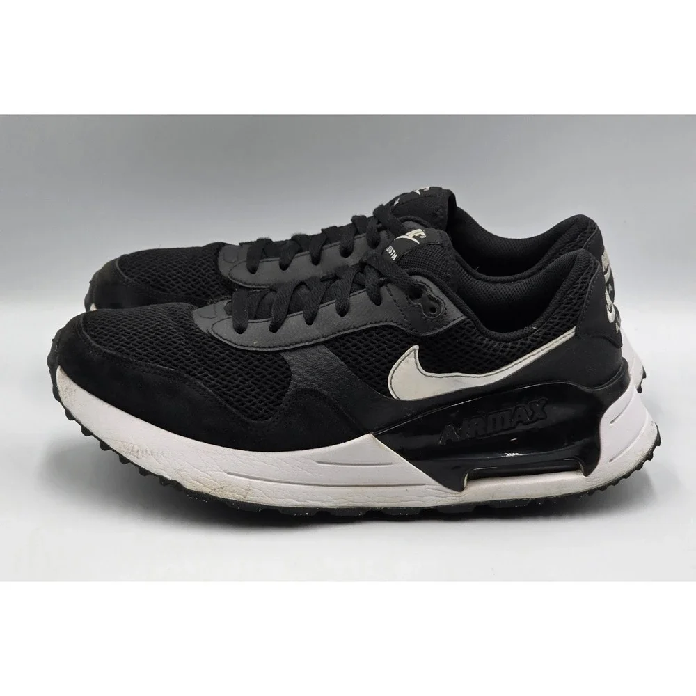 Nike Air Max SYSTM Mens 11.5 Black Grey White Sneakers DM9537-001